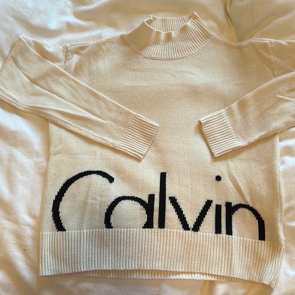 Calvin Klein off white sweater